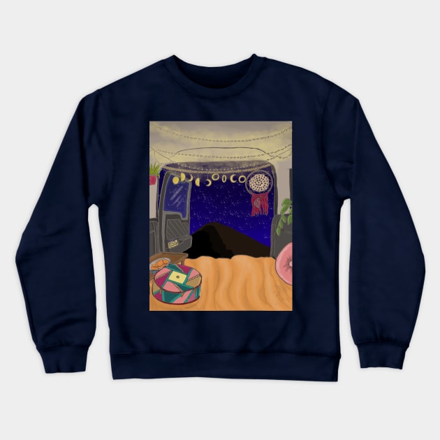 Camper Van Life - night skies Crewneck Sweatshirt by Ethereal Designs